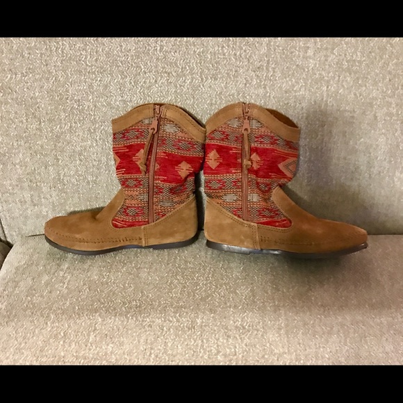✔️Minnetonka Baja Suede/Leather Boots✔️ Size 6 - Picture 4 of 8